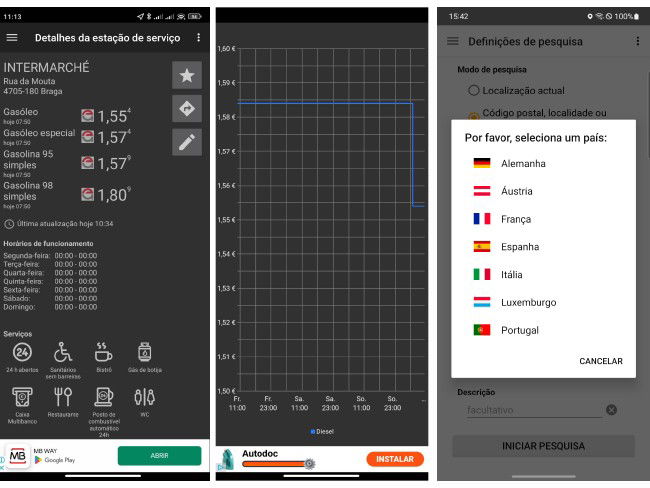 Combustíveis Portugal aumento