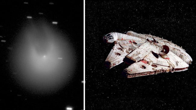 Cometa 12P/Pons-Brooks Millennium Falcon
