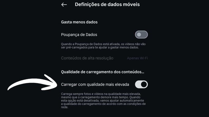 Ativa esta op&ccedil;&atilde;o do Instagram para publicar sempre em alta qualidade