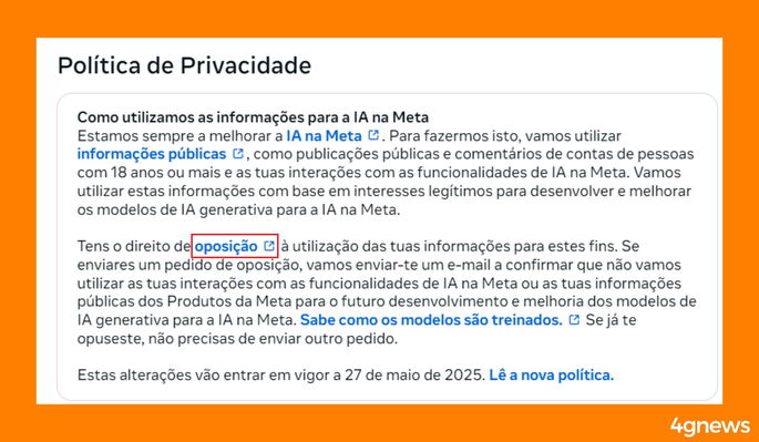 Como bloquear IA da Meta no facebook