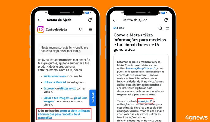 Como bloquear IA da Meta no instagram