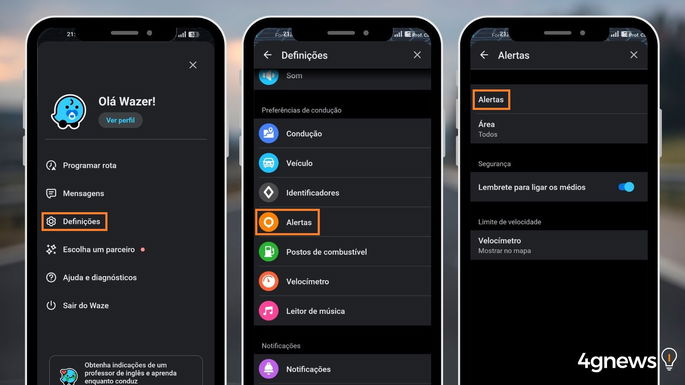 como personalizar alerta no waze
