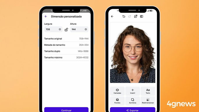 Como tirar fotos para documentos pelo telemóvel photoroom
