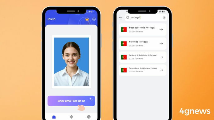 Como tirar fotos para documentos pelo telemóvel Cutout Pro Passport