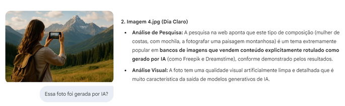 como usar o gemini para saber se uma imagem é IA