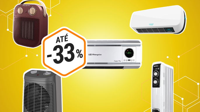 Aquecedores com desconto até 33%