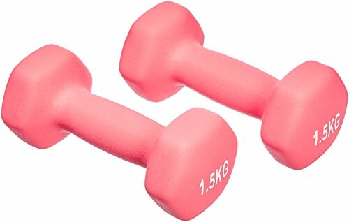 Conjunto de 2 halteres de neopreno 1,5 kg