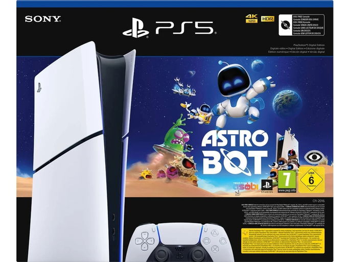 Consola PS5 Digital + Jogo Astro Bot