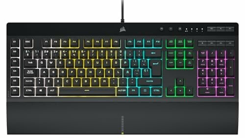 Corsair K55 RGB Pro, teclado para jogos de membrana, preto