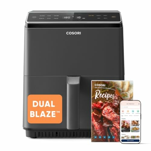 Cosori Dual Blaze 6,4 L, dupla resistência, 11 modos, Wi-Fi