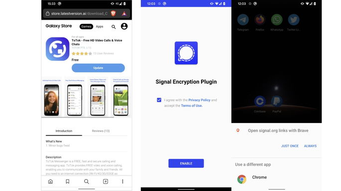 Campanhas ProSpy e ToSpy exploram sites falsos e apps adulteradas para espalhar