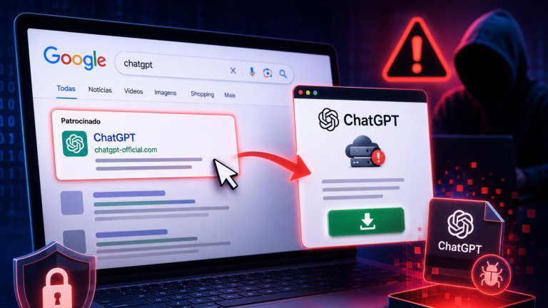 Cuidado: criminosos usam o ChatGPT para espalhar malware através do Google