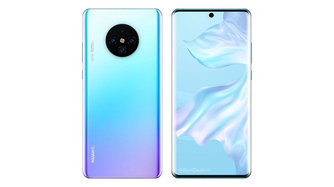 huawei mate 30 pro conceito render