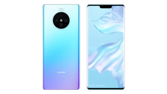 huawei mate 30 pro conceito render