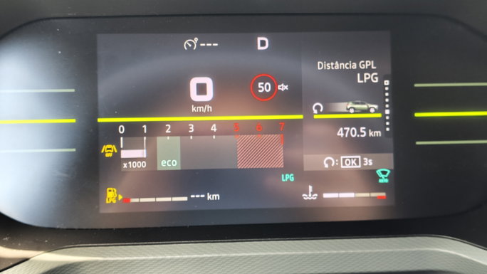 470 km percorridos a GPL