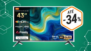 Desceu o preço: Smart TV Xiaomi TV Pro 43 com QLED 4K está com desconto 34%