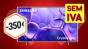 Dias sem IVA: TV Samsung Crystal 55" 4K está por menos de 350 € na Worten