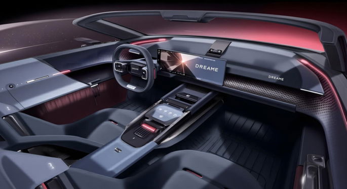 Carro elétrico Dreame interior