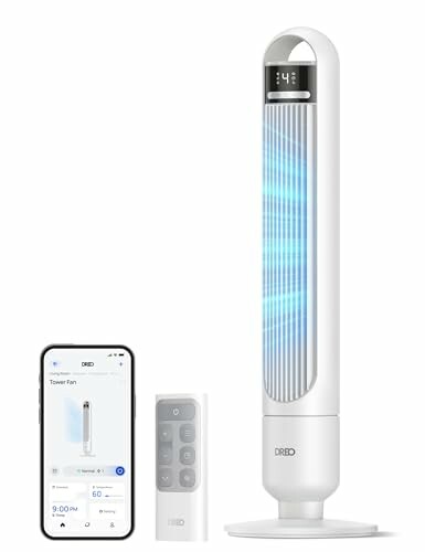 Dreo ventilador de torre inteligente 28 dB