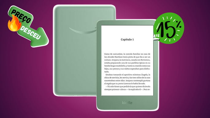 Amazon Kindle (16 GB) com desconto de 15%