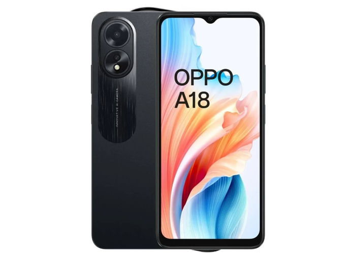 Smartphone OPPO A18 (6.56'' - 4 GB - 128 GB - Preto)