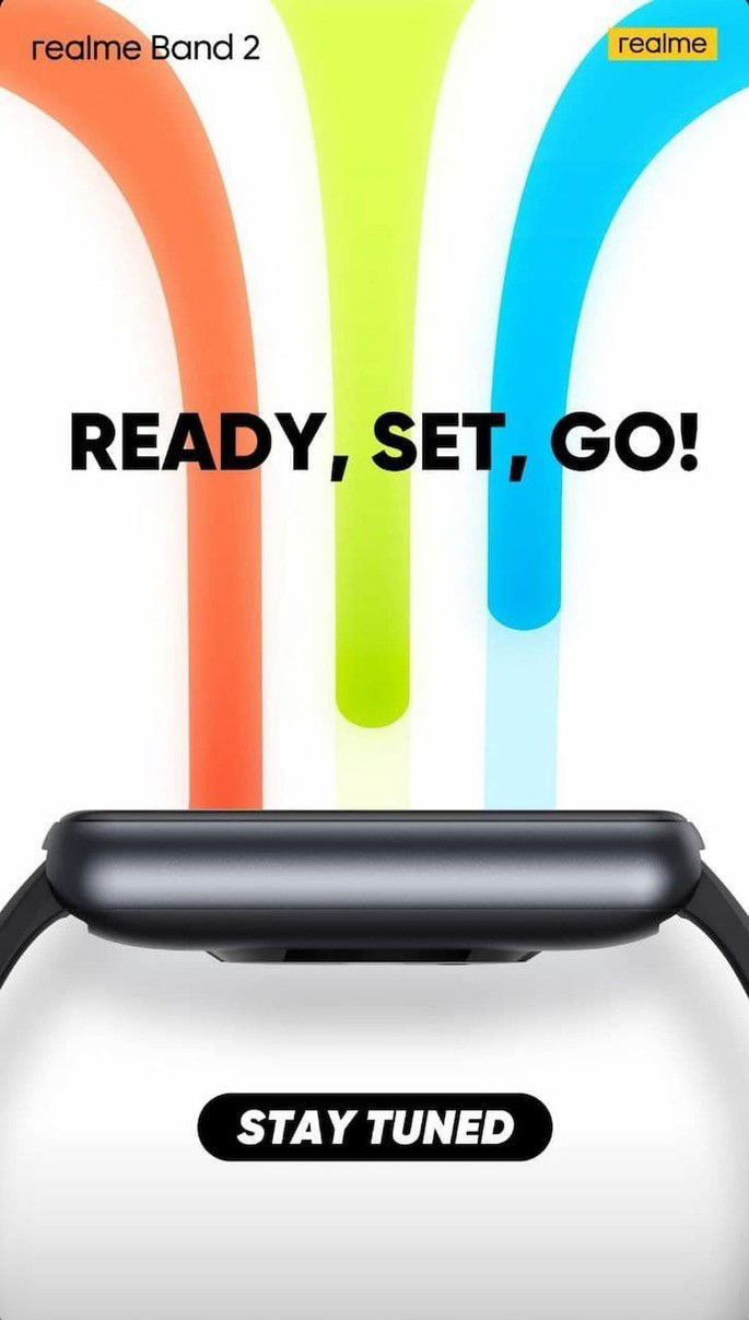 Aspeto lateral da Realme Band 2