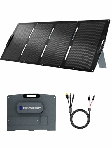 ECO-WORTHY Painel solar port&aacute;til 200 W 12 V XT60