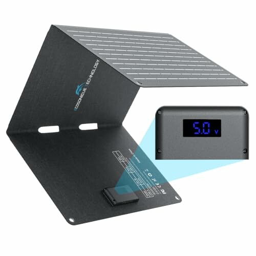 Ecosonique ED30 Painel solar port&aacute;til 30 W com ecr&atilde; digital