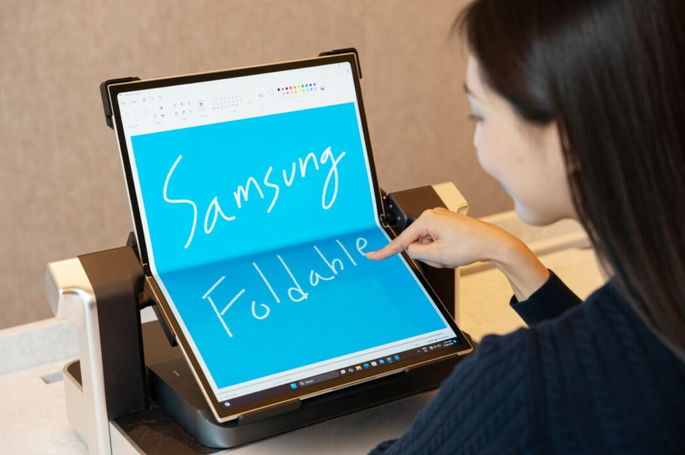 Novo ecrã dobrável da Samsung