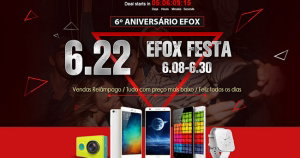 DEAL ALERT: Efox com descontos até 60% em gadgets no seu sexto aniversário
