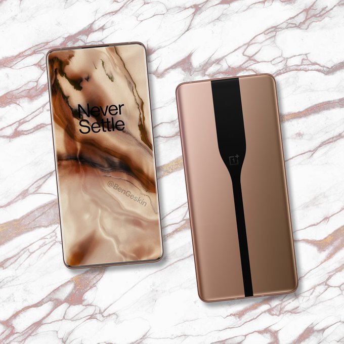Conceito do OnePlus 10. Crédito: Ben Geskin