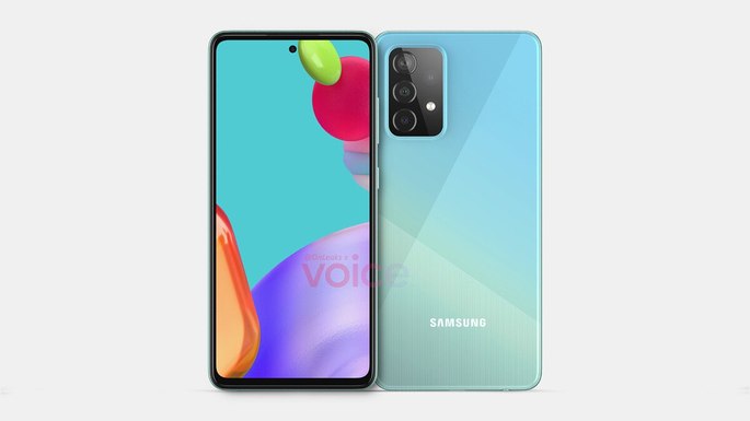 Design do Samsung Galaxy A52 5G. Imagem:
