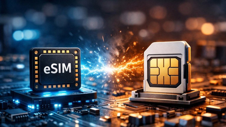 eSIM VS cartão SIM físico: vantagens e desvantagens para as férias 2026