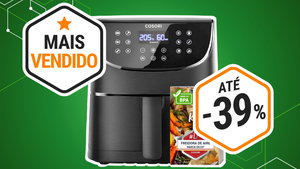 Esta airfryer de 5,5 L está a preço de saldo e é um sucesso de vendas na Amazon