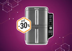 Esta airfryer Ninja cozinha 2 refeições ao mesmo tempo e está com desconto 30%