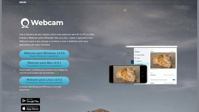 Esta app gr&aacute;tis transforma o teu telem&oacute;vel numa webcam em poucos minutos