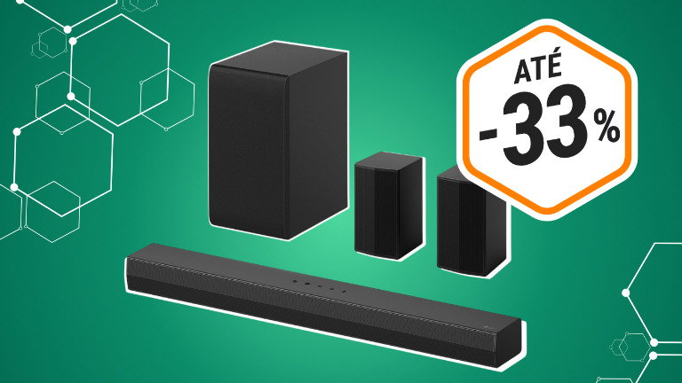 Esta barra de som inteligente LG tem 400 W e está com desconto 33% na Amazon