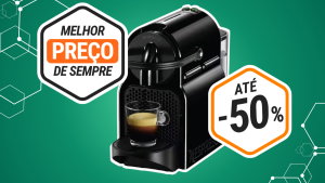 Esta máquina de café está a metade do preço e é ideal para cozinhas pequenas