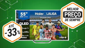 Esta Smart tv Haier QLED 4K está ao preço da chuva na amazon!