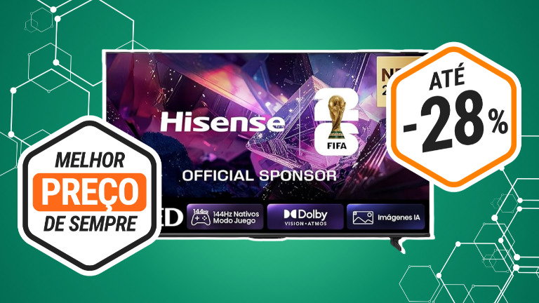 Esta Smart TV Hisense de 55" com Hi-QLED está ao melhor preço na Amazon