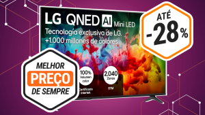 Esta Smart TV  LG de 55" com QNED 4k está ao melhor preço na Amazon