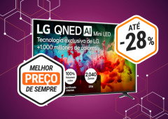 Esta Smart TV  LG de 55" com QNED 4k está ao melhor preço na Amazon