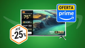 Esta Smart TV Xiaomi 75" QLED está com preço de saldo na Festa de Ofertas Prime!