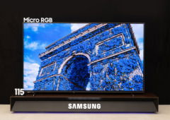 Esta TV da Samsung parece saída de um cinema... mas cabe na tua sala