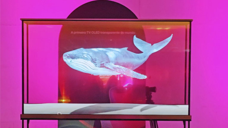 Vimos a TV transparente LG que chega até junho (e não vem sozinha)