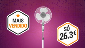 Esta ventoinha de pé é a mais vendida da Amazon e nem chega aos 30 €