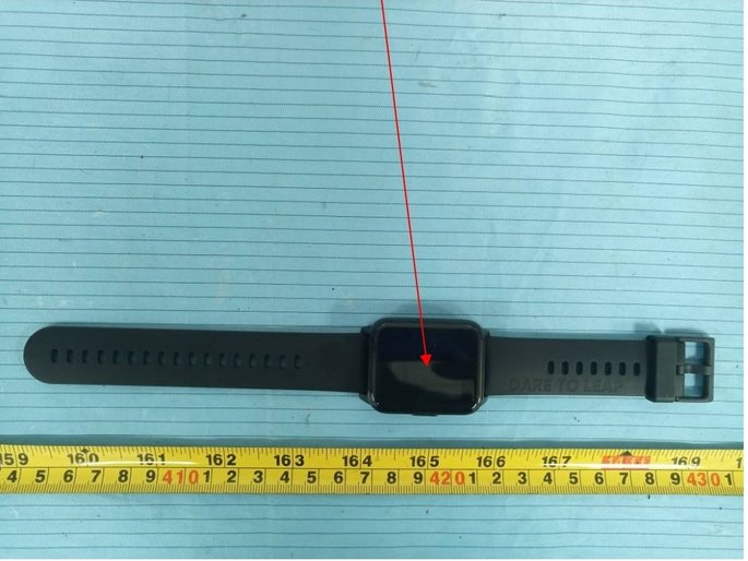 O design do Realme Watch 2. Crédito: FCC