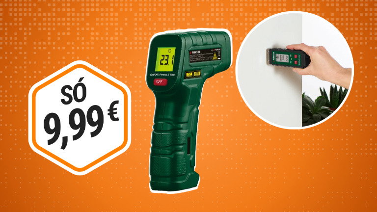 Este gadget da PARKSIDE no Lidl custa 9,99 € e ajuda-te a detetar humidade nas paredes