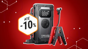 Este iniciador de baterias 4 em 1 pode salvar-te e está com desconto 10% na Amazon!