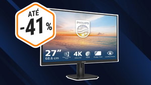 Este monitor da Philips de 27" 4K UHD está por quase metade do preço
